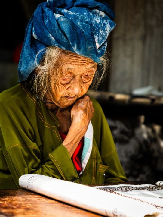 Elder at work, Hà Giang, Vietnam